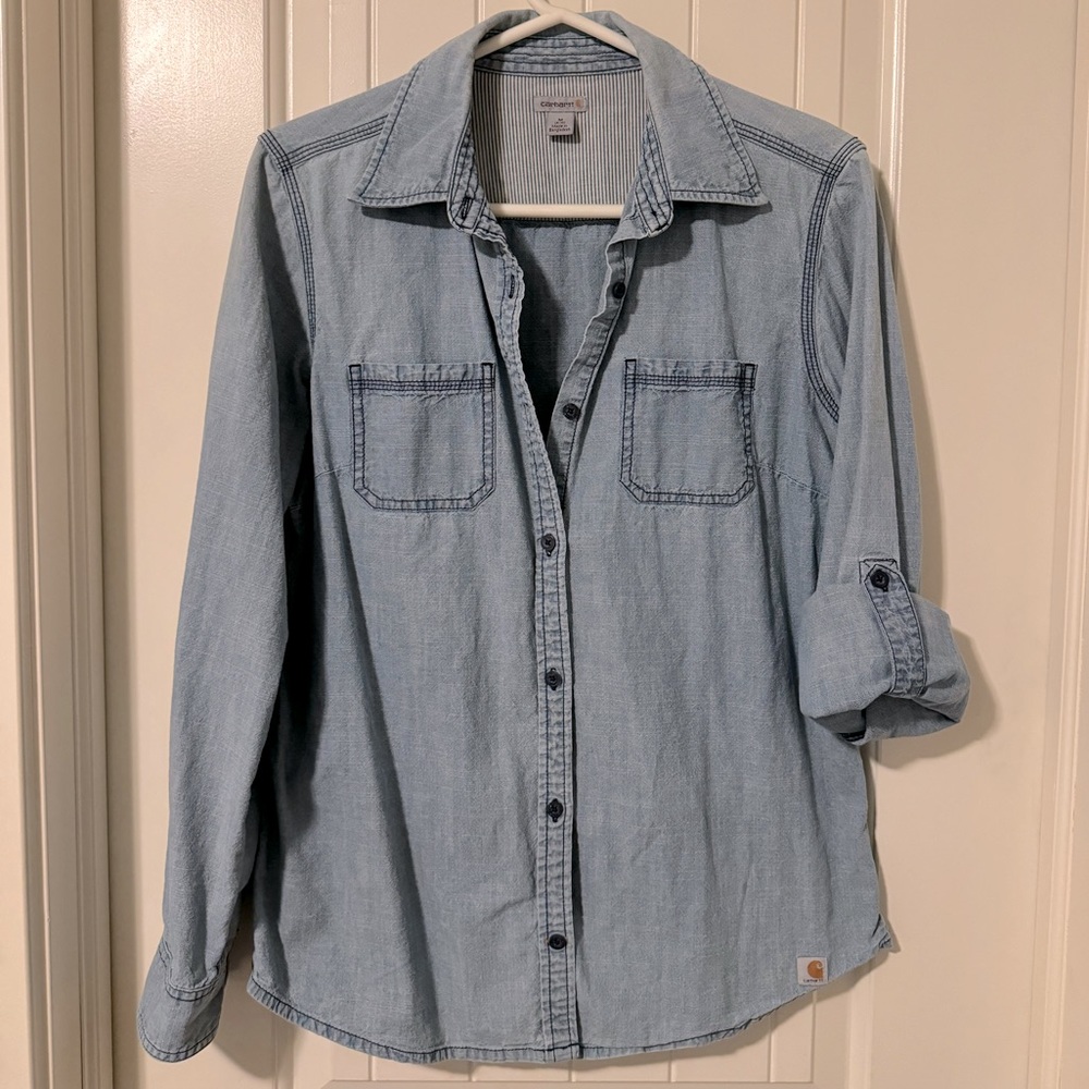 Carhartt Denim Button Up Women’s Medium